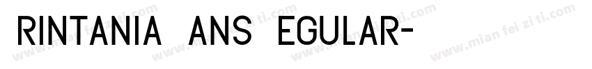Printania Sans Regular字体转换